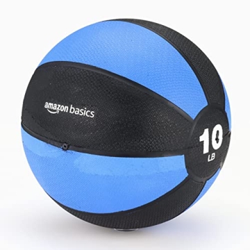 Amazon Basics 10-Pound Weighted Medicine Ball for Workouts