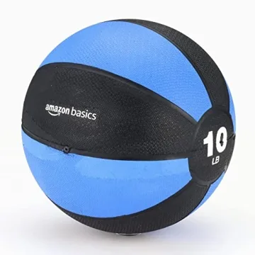 Amazon Basics 10-Pound Weighted Medicine Ball for Workouts