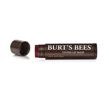 Burt's Bees 100% Natural Tinted Lip Balm, Red Dahlia with Shea Butter & Botanical Waxes – 1 Tube