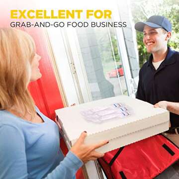 Fit Meal Prep 75 Pack Individually Wrapped Utensils - Prepackaged White Plastic Cutlery Set with Disposable Spoon, Fork, Knife, Napkin, Salt and Pepper Packets - Prewrapped to Go Silverware Utensil