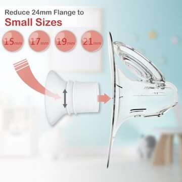 NENESUPPLY 19mm Silcone Flange Inserts for Breast Pumps
