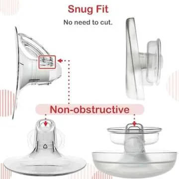 NENESUPPLY 19mm Silcone Flange Inserts for Breast Pumps