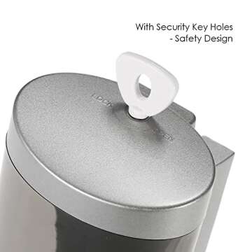 Decdeal Manual Soap Dispenser Wall Mount Liquid Shampoo Shower Gel Dispenser Hand Cleanser Washroom Lotion Dispenser for Bathroom Restroom Hotel 200ml