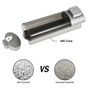 Decdeal Manual Soap Dispenser Wall Mount Liquid Shampoo Shower Gel Dispenser Hand Cleanser Washroom Lotion Dispenser for Bathroom Restroom Hotel 200ml