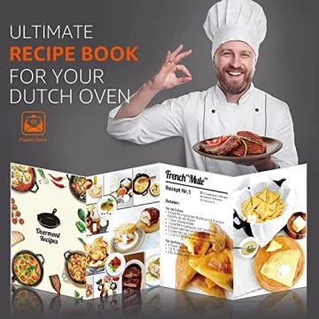 Overmont Cast Iron Dutch Oven with Dual Use Skillet Lid