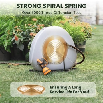 Giraffe Tools 82FT Retractable Hose Reel with Auto Rewind