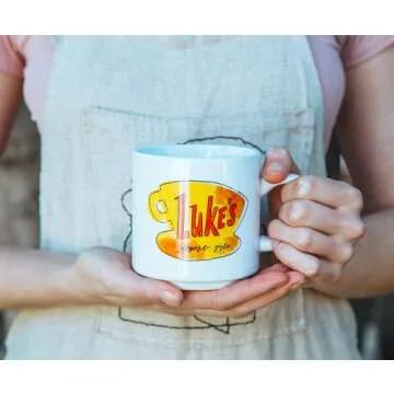 Gilmore Girls Luke's Diner Single Stackable Ceramic Mug | Coffee Cup For Espresso, Tea, Cocoa | Holds 13 Ounces