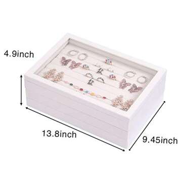 Stylish Coward Velvet Jewelry Organizer for Neat Storage