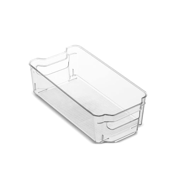 Set of 10 Stackable Refrigerator Organizer Bins
