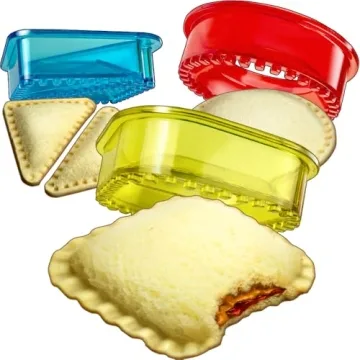Sandwich Cutter and Sealer - Crustless Sandwich Maker - Cut and Seal - Lunch Box and Bento Box - Boy...