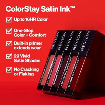 Revlon ColorStay Satin Ink Liquid Lipstick - Longwear Rich Colors