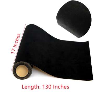 Mesheshe Self Adhesive Felt Fabric, Soft Velvet Drawer Liner, DIY Velvet Fabric for Art & Crafts, Je...