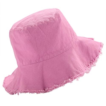 boderier Wide Brim Cotton Bucket Hat for Summer Fun