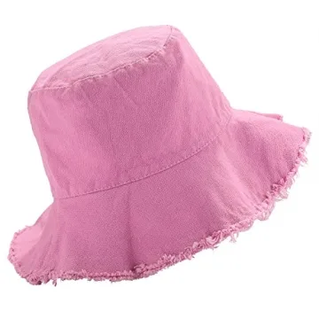 boderier Wide Brim Cotton Bucket Hat for Summer Fun