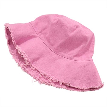 boderier Wide Brim Cotton Bucket Hat for Summer Fun