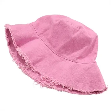 boderier Wide Brim Cotton Bucket Hat for Summer Fun