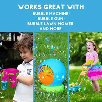 Bubbles for Bubble Machine, Bubble Gun, Bubbles Toys for Kids Toddlers Boys Girls, Bubble Solution Refill Outdoor Toy Birthday Party Favors Wedding Fun Gifts -1 L / 33.8 OZ