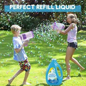 Bubbles for Bubble Machine, Bubble Gun, Bubbles Toys for Kids Toddlers Boys Girls, Bubble Solution Refill Outdoor Toy Birthday Party Favors Wedding Fun Gifts -1 L / 33.8 OZ