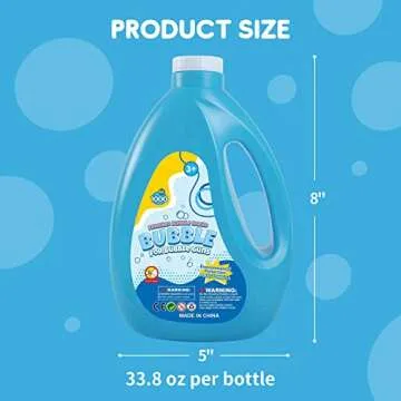 Bubbles for Bubble Machine, Bubble Gun, Bubbles Toys for Kids Toddlers Boys Girls, Bubble Solution Refill Outdoor Toy Birthday Party Favors Wedding Fun Gifts -1 L / 33.8 OZ