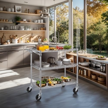 Heavy Duty Utility Cart with Wheels for All Uses