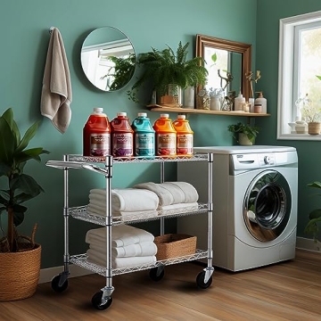 Heavy Duty Utility Cart with Wheels for All Uses