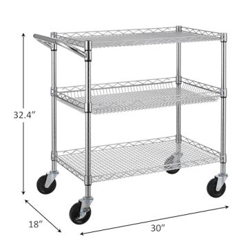 Heavy Duty Utility Cart with Wheels for All Uses