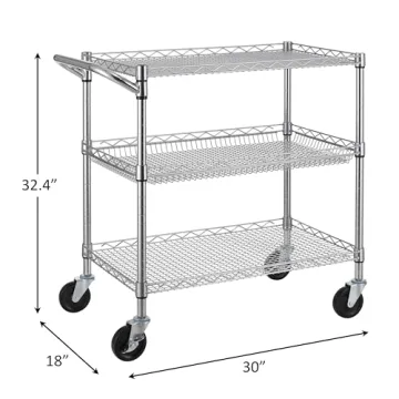 Heavy Duty Utility Cart with Wheels for All Uses