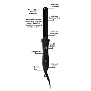 Sultra The Bombshell Rod Curling Iron for Effortless Curls