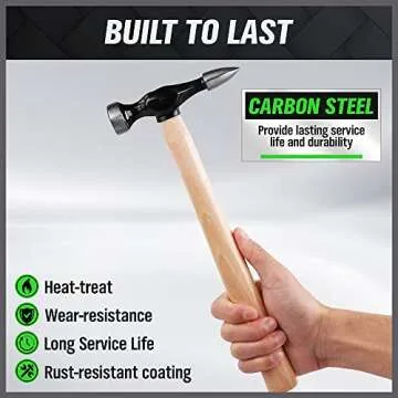 SWANLAKE 7 Piece Auto Body Repair Kit, Auto Body Tools, Auto Body Repair Tools with Carbon Steel Hammer Heads