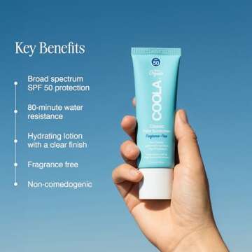 COOLA Organic SPF 50 Sunscreen Lotion for All Skin Types