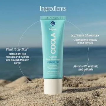 COOLA Organic SPF 50 Sunscreen Lotion for All Skin Types