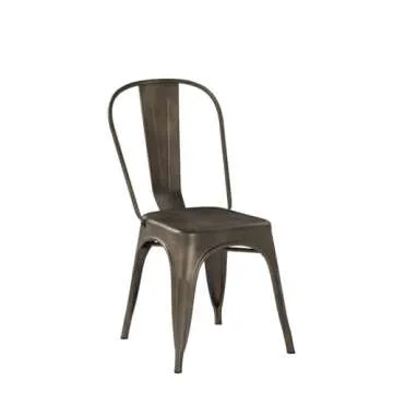 Stackable Iron Metal Dining Chairs for Stylish Spaces