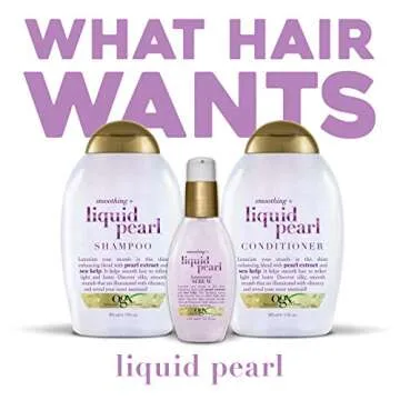 Discover the Shine of OGX Smoothing Liquid Pearl Serum