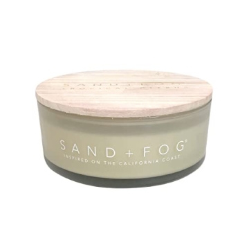 Sand + Fog Scented Candle - Tropical Citrus Additional Scents and Sizes 100% Cotton Lead-Free Wick L...