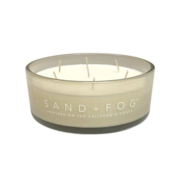 Sand + Fog Scented Candle - Tropical Citrus Additional Scents and Sizes 100% Cotton Lead-Free Wick Luxury Air Freshening Jar Candles Perfect Home Decor for Your Cocktail Table 34 oz, Orange,Violet