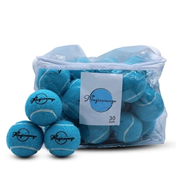 Magicorange Tennis Balls, 30 Pack - Durable and Versatile for Training & Play with Mesh Bag