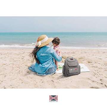 Bag Nation Extra Large Diaper Bag Backpack with Changing Station | Ideal for Twins or 2 Babies | Unisex 3 in 1 with Stroller Straps | Holds All Your Baby’s Essentials (Black)