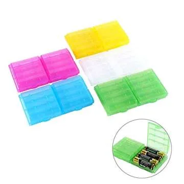 Zerone Colorful AA/AAA Battery Storage Holder Box