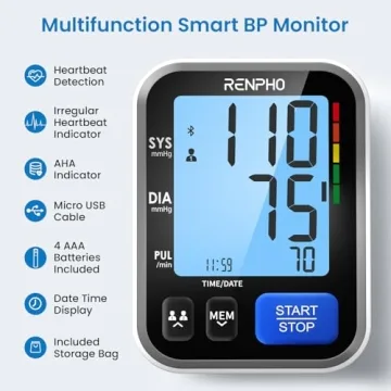 RENPHO Smart Blood Pressure Monitor for Home Use
