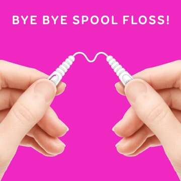 GRIN Gripper Floss - Eco-Friendly Mint Dental Floss, 60 Count