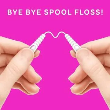 GRIN Gripper Floss - Eco-Friendly Mint Dental Floss, 60 Count