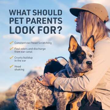 Veterinary Formula Clinical Care Ear Therapy, 8 oz. – Cat and Dog Ear Cleaner – Helps Soothe Itchiness and Clean The Ear Canal of Debris and Buildup