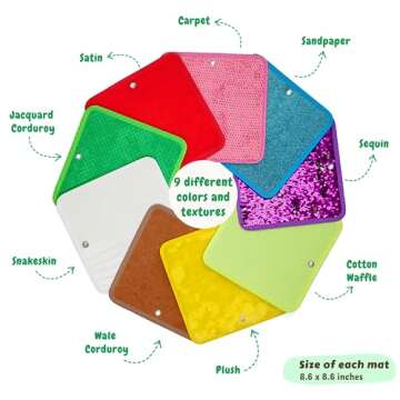 Sensory Mat Set - 9 Multi-Texture Tiles for Kids