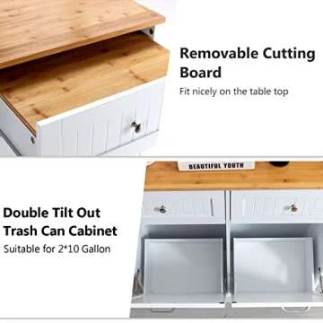Stylish Double Tilt-Out Trash Cabinet for Organized Kitchens