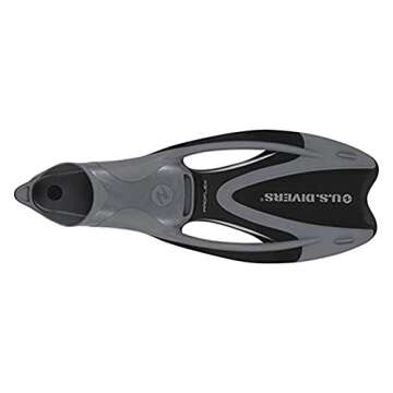 U.S. Divers Adult Cozumel Mask, Seabreeze II Snorkel, ProFlex Fins, and Gear Bag Set, Black, Medium/Large