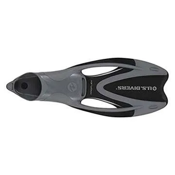 U.S. Divers Adult Cozumel Mask, Seabreeze II Snorkel, ProFlex Fins, and Gear Bag Set, Black, Medium/Large