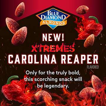 Blue Diamond Almonds XTREMES Carolina Reaper Flavor
