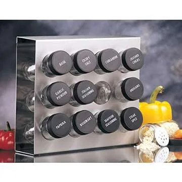Prodyne Stainless Steel Spice Rack for Elegant Kitchens