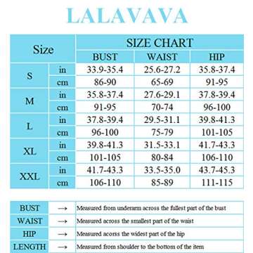 LALAVAVA Women's Sexy Stripe One Piece Swimsuit V Neck Monokini Bathing Suit (Black/White, S)