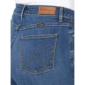 Wrangler Women's High Rise True Straight Fit Jeans